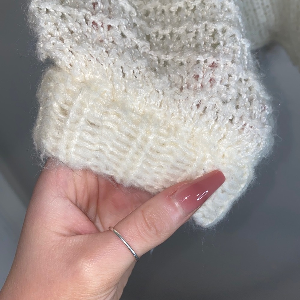 💋Wild fable white knitted sweater! - Picture 3 of 6